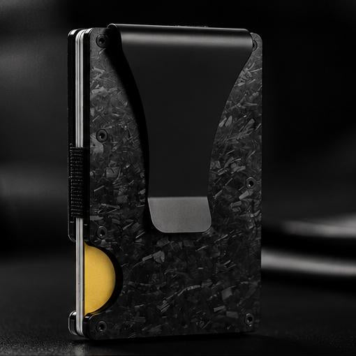 Noir Vault™ Carbon Fiber Minimalist Wallet – Slim Card Holder