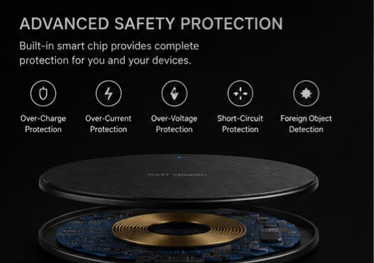 Noir Vault™ Ultra Slim Wireless Charging Pad