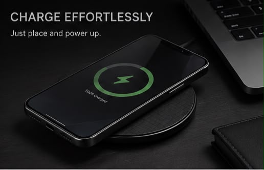 Noir Vault™ Ultra Slim Wireless Charging Pad