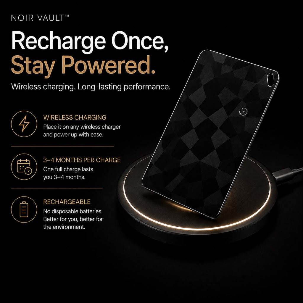 Noir Vault™ Smart Tracker Card – Anti-Loss Wallet Tracker